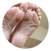 FOOT FETISH ROUND STICKERS