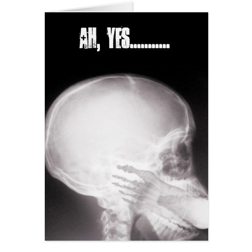 Foot in Mouth X-Ray Greeting Card