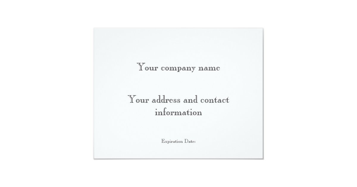 Foot Massage Gift Certificate Card Zazzle