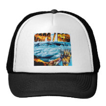 Foot on Glacier & Slogan Hat