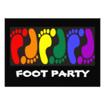 Foot Party Personalized Invite