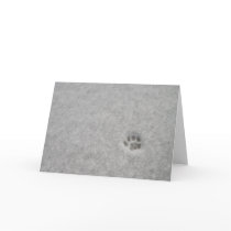 foot print in tne snow cards