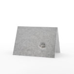 foot print in tne snow card
