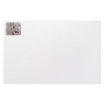 Foot prints in wet beach sand towards viewer personalized stationery