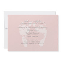 Foot Prints Invitation or Announcement