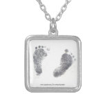 Foot prints pendants