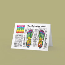 Foot Reflexology Chart cards by Snippies Foot Reflexology Chart cards