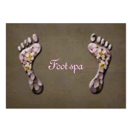 foot spa business card template (front side)