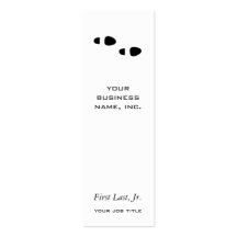 Foot Steps Business Card Template