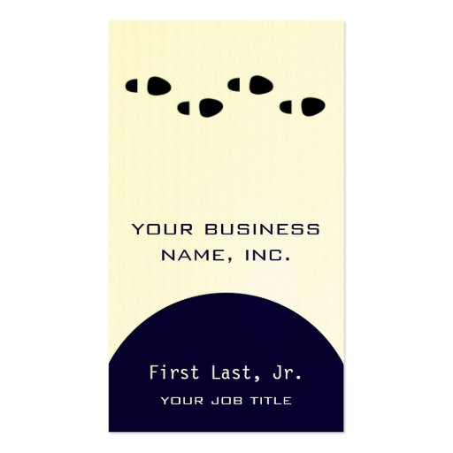 Foot Steps [four] Business Card Templates