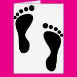 Foot Steps Greeting Card