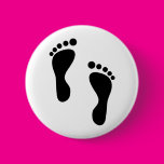 Foot Steps Pinback Buttons