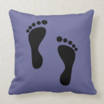 Foot Steps Throw Pillow