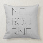 Foot Work Melbourne Throw Pillow pillows