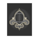 Footbal de Lis -bw Post Card