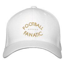 Footbal Fan embroidered hats by jamiecreates1 Footbal Fan embroidered hats