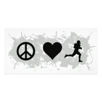 Football 4 photo greeting card