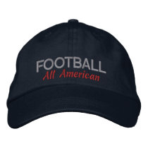 "Football: All American" hat perfect for sport fan embroidered hats by camshaftcammy "Football: All American" hat perfect for sport fan embroidered hats