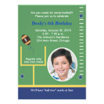 FOOTBALL All Stars Boys Sports PHOTO Birthday Invitations