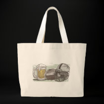 Football and Beer by Mudge Studios bags