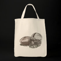 Football and Helmet by Mudge Studios bags