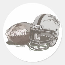 Football and Helmet by Mudge Studios Stickers