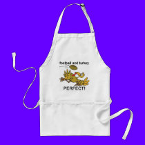 Football and Turkey PERFECT! aprons