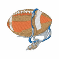 Football and Whistle embroidered shirts