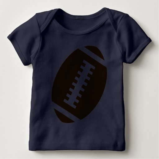 FOOTBALL BABY Navy Blue | Front Football Graphic T Shirt | Zazzle