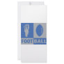 football bizarre icon customized rack card
