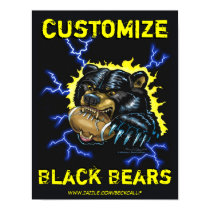 Football Black Bear poster (customize type) posters by BeckCalli Football Black Bear poster (customize type) posters