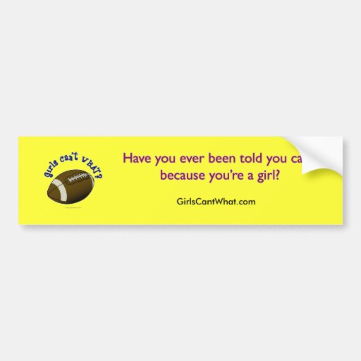 Football - Blue Text Bumper Sticker