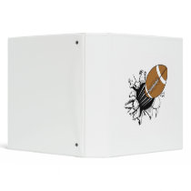 Football Breaking Out 3 Ring Binders