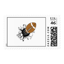 Football Breaking Out Stamp