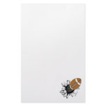 Football Breaking Out Custom Stationery