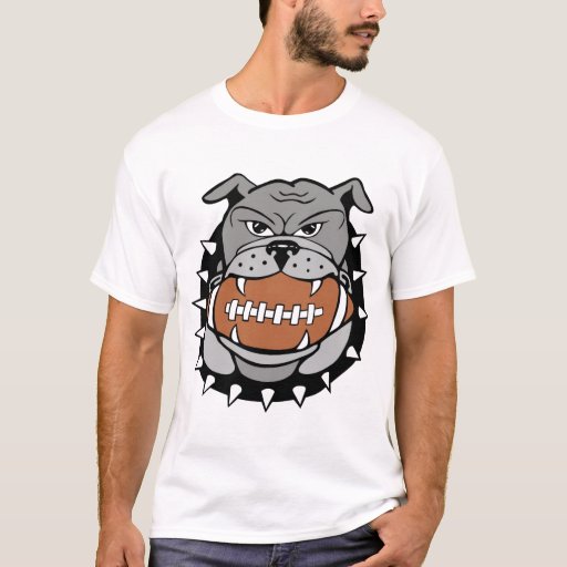 football_bulldog_color TShirt Zazzle