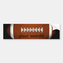 Football Bumper Sticker