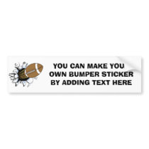 Football Burst T-shirts and Gifts Bumper Sticker