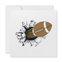 Football Burst T-shirts and Gifts Custom Invitation