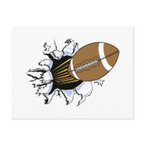 Football Burst T-shirts and Gifts Post Cards