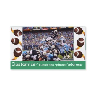 football bussiness card
