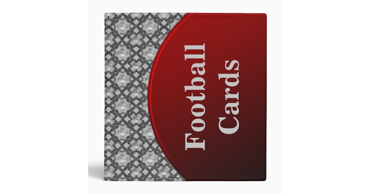Football Cards Binder Zazzle