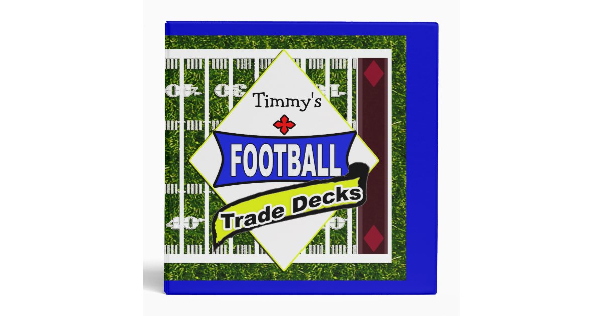 Football Cards Binder Zazzle