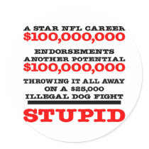 Football Career Stupid stickers by WhiteTiger_LLC Football Career Stupid stickers
