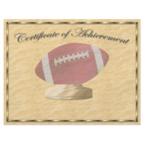 Football Certificate of Achievement Personalized Flyer