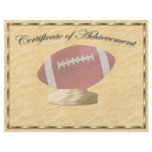 Football Certificate of Achievement Personalized Flyer