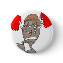 football cheerleader buttons