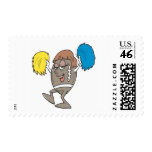 football cheerleader postage