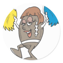 football cheerleader stickers by shopaholicchick football cheerleader stickers