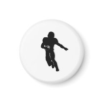 Football Chess TAG Halfback (Knight) - White-R Magnets